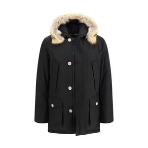 Woolrich Men Arctic Ramar Cloth Parka With Removable Fur
